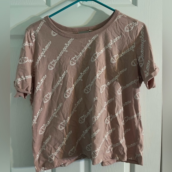 Champion Tops - Pink Champion print shirt